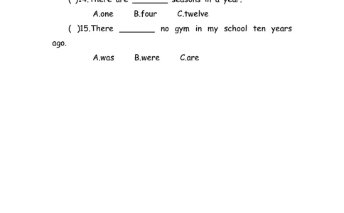 No.168therebe句型_初中英语语法_最全初中英语语法习题_No.168therebe句型练习题