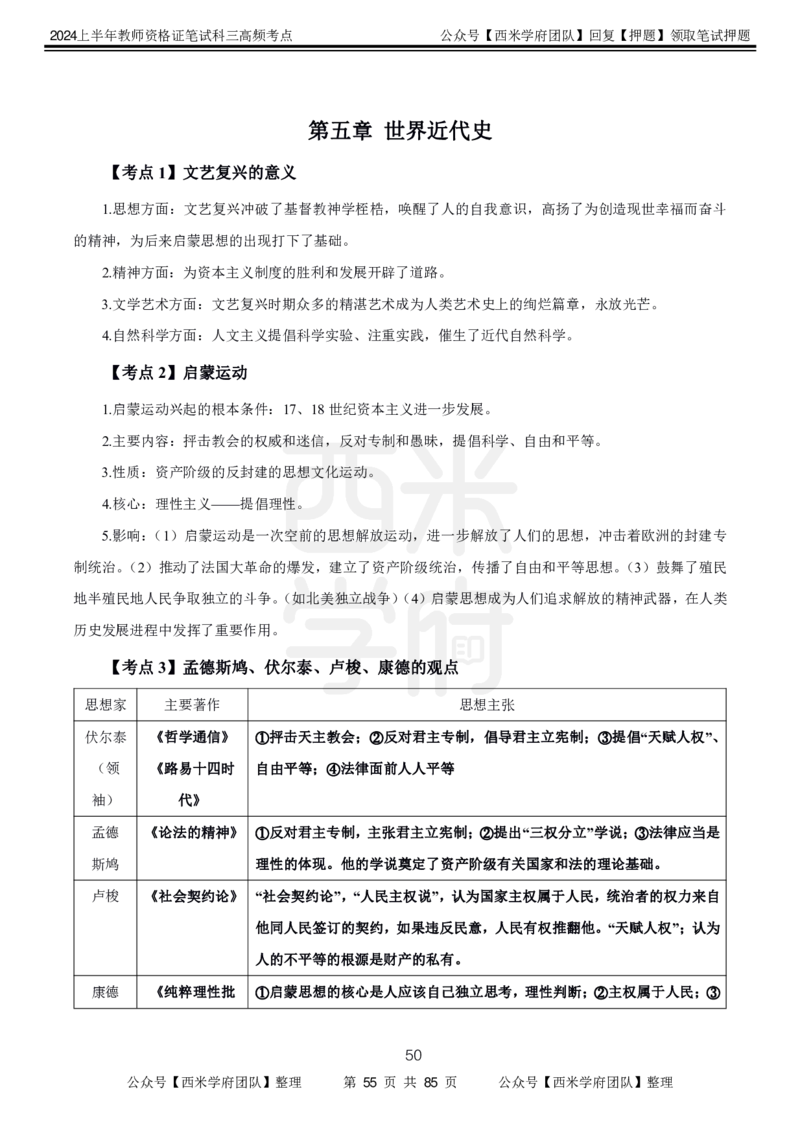 中学历史-高频考点_4-教培资料-26年最新资料-同步更新_初中高中教资_03科三专项（进去保存报考的学科即可）_01科目三FB网课、三色速记手册、知识点导图等推荐_初中