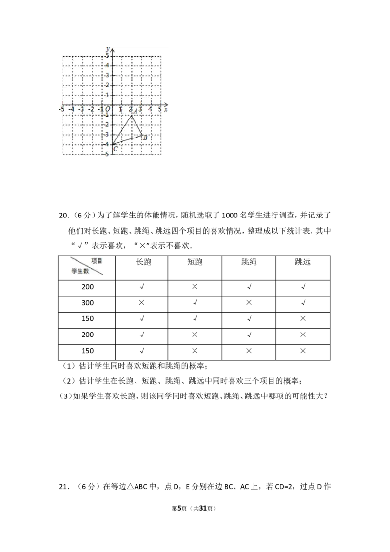 2016年宁夏省中考数学试卷（含解析版）_中考真题_2.数学中考真题2015-2024年_2016年全国中考数学160份