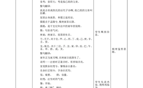 《离骚》（节选）第一课时教学设计_4-教培资料-26年最新资料-同步更新_初中高中教资_03科三专项（进去保存报考的学科即可）_02科三专项（笔记真题思维导图教学设计版本二）