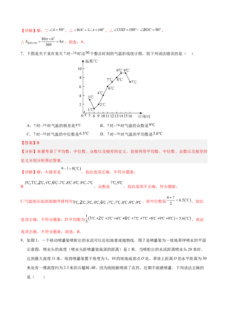 数学（成都卷）（全解全析）_2数学总复习_赠送：2024中考模拟题数学_二模_数学（四川成都卷）-：2024年中考第二次模拟考试