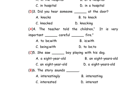 No.143综合训练选择题①答案解析_初中英语语法_最全初中英语语法习题_No.143综合训练选择题①