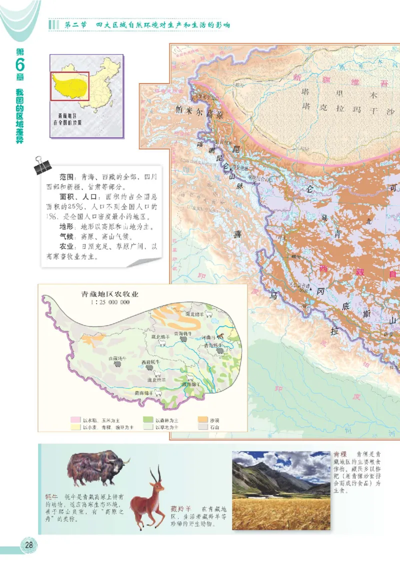 中图版7年级地理下册地理图册主编：王民_4-教培资料-26年最新资料-同步更新_初中高中教资_03科三专项（进去保存报考的学科即可）_102025初中科目（全）电子教材
