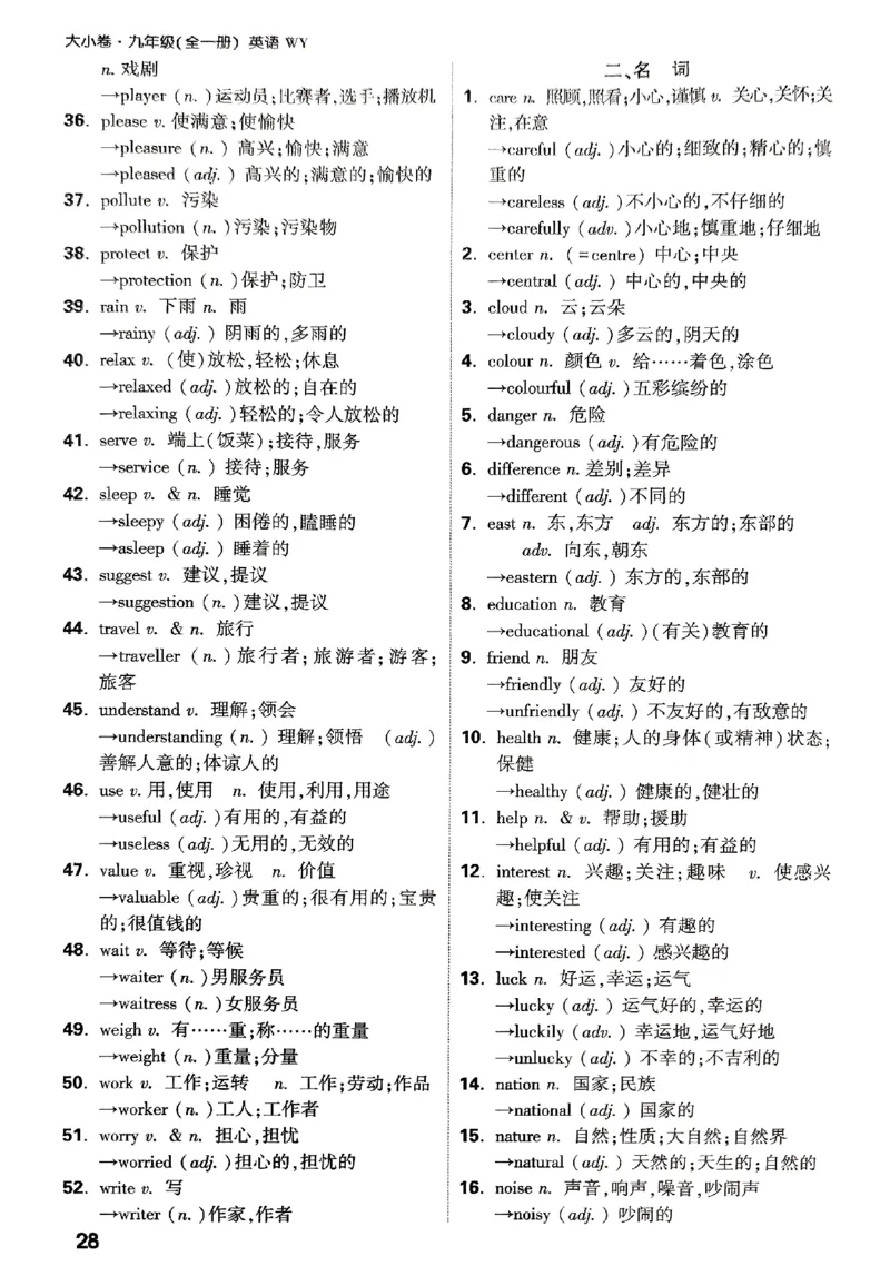 2026《万唯大小卷&bull;英语》9全教材词句默写(WY)_2026万唯系列预习复习_2026版初中《万唯大小卷》9年级全册（全科多版本）_2026《万唯大小卷&bull;英语》9全(WY)