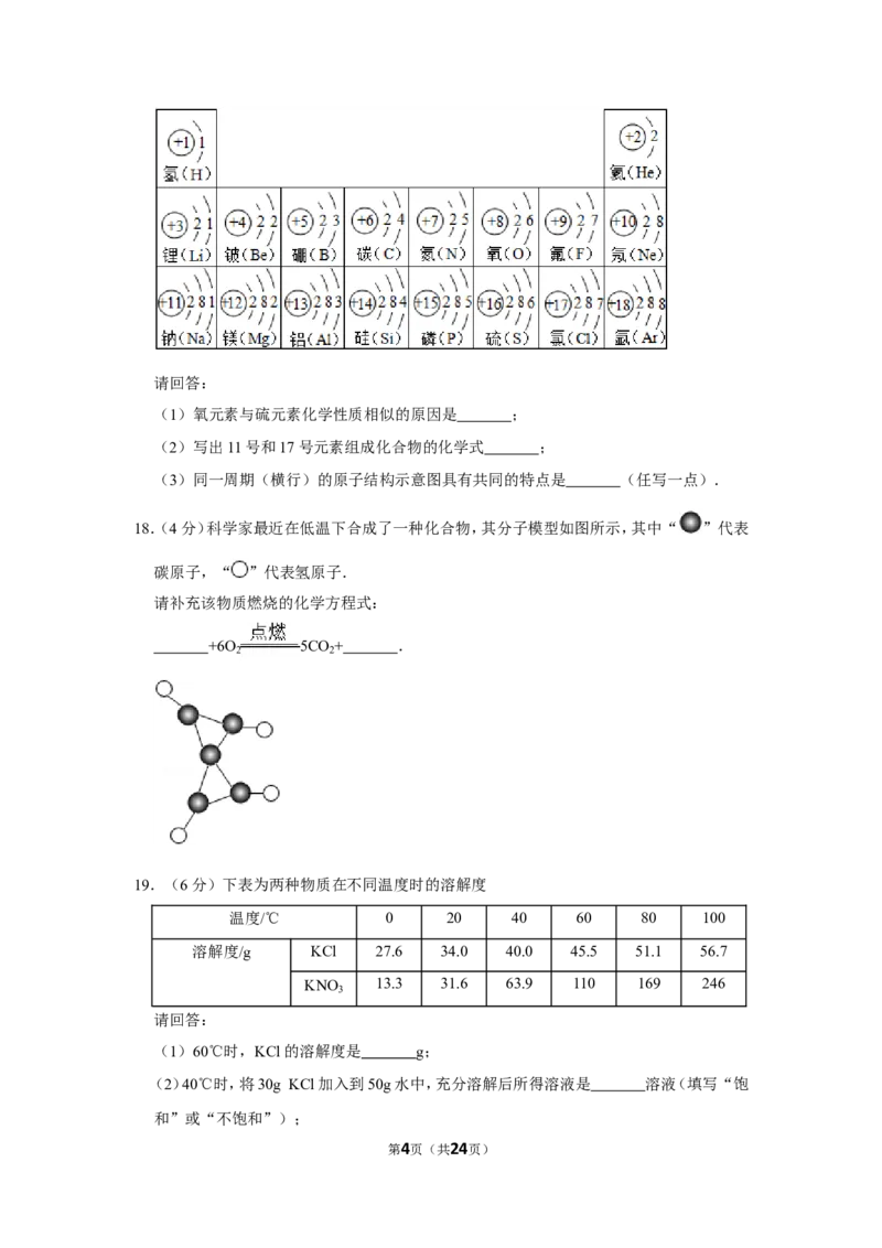 2015年湖南省益阳市中考化学试卷（含解析版）_中考真题_5.化学中考真题2015-2024年_地区卷_湖南省_益阳化学12-21