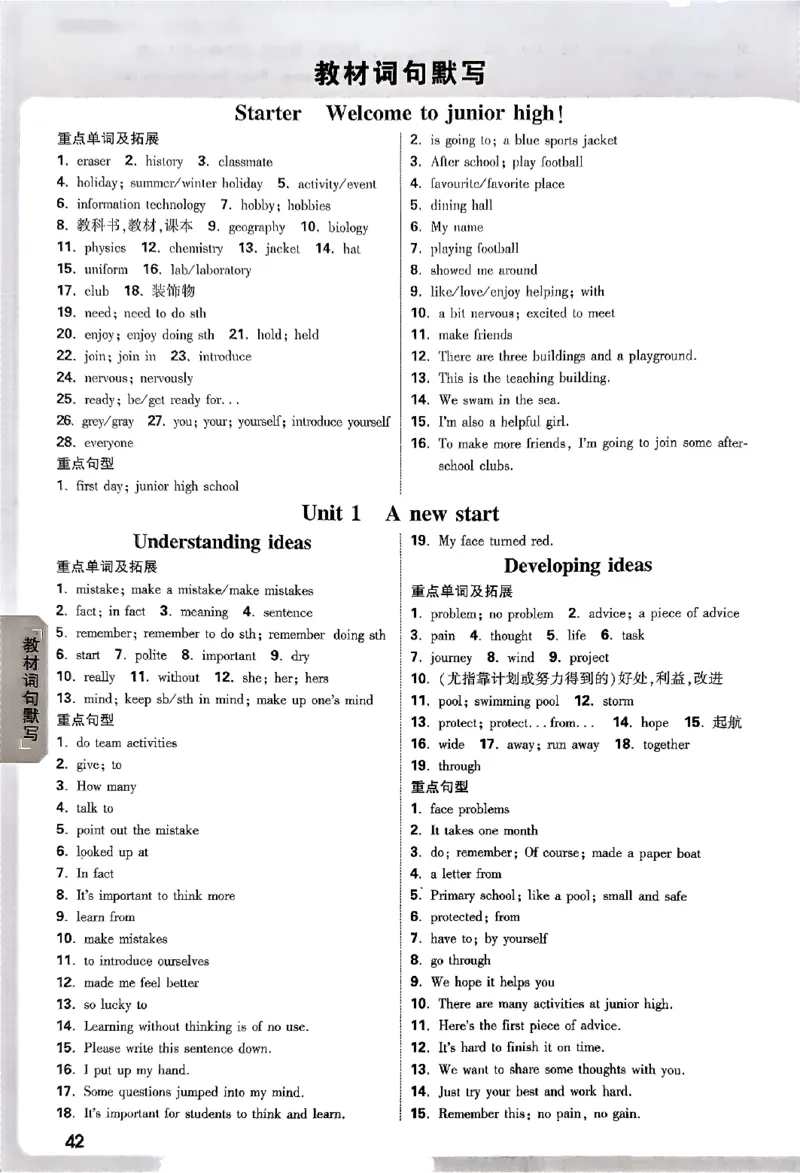 2026《万唯大小卷&bull;英语》7上参考答案_2026万唯系列预习复习_2026版初中《万唯大小卷》7年级上册（全科多版本）_2026《万唯大小卷&bull;英语》7上(WY)