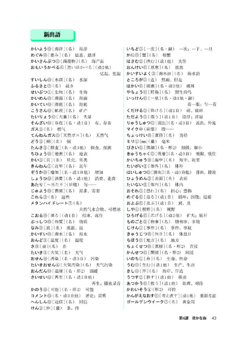 人教版日语选修第一册高清教材_4-教培资料-26年最新资料-同步更新_初中高中教资_03科三专项（进去保存报考的学科即可）_02科三专项（笔记真题思维导图教学设计版本二）