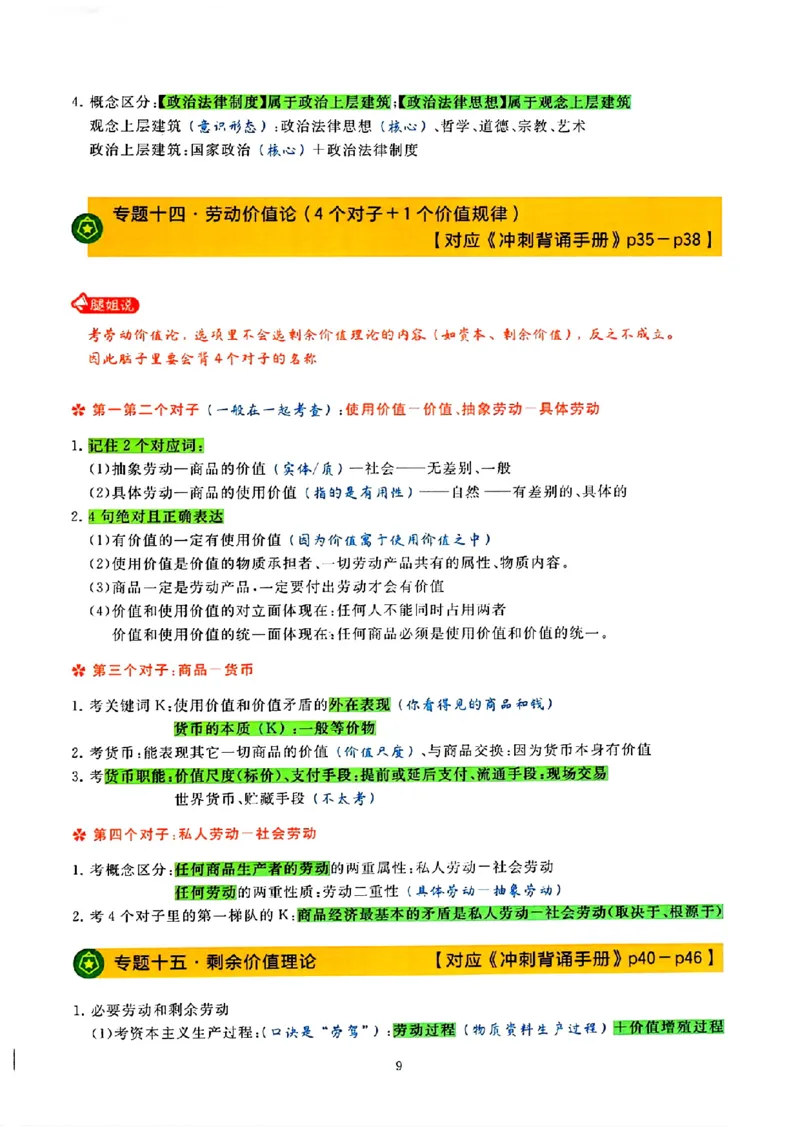 25腿姐技巧班80+《亲做笔记》_2026考公资料_（49）政治理论合集_政治理论合集_2025考研政治pdf（笔记）_腿姐_25腿姐技巧班80+《亲做笔记》