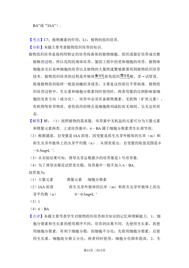 2012年高考生物试卷（新课标）（解析卷）_1.高考2025全国各省真题+答案_01.2008-2024全国高考真题（按省份分类）_11.辽宁_2010-2024&middot;（辽宁）生物高考真题
