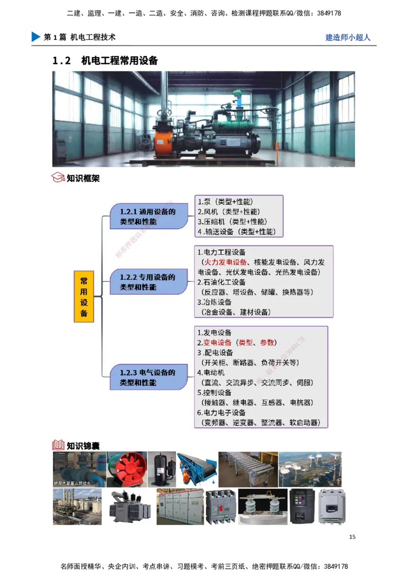 02.常用设备_2026年一级建造师_2026年一建机电_2025年一建机电SVIP_02-基础精讲✿高端面授✿深度强化_21-机电《3D精讲班》小超人SMR推荐_讲义