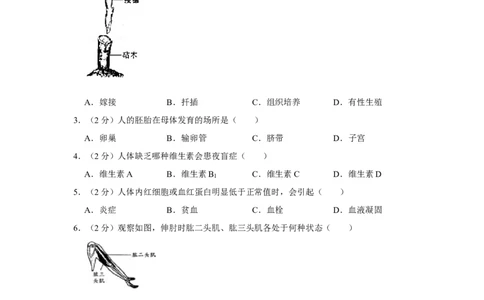 2019年天津市中考生物试题（原卷）_中考真题_8.生物中考真题2015-2024年_地区卷_天津生物15-21缺16