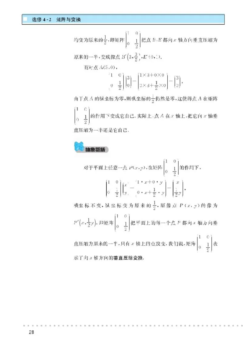 北师大高中数学选修4-2矩阵与变换_4-教培资料-26年最新资料-同步更新_初中高中教资_03科三专项（进去保存报考的学科即可）_02科三专项（笔记真题思维导图教学设计版本二）