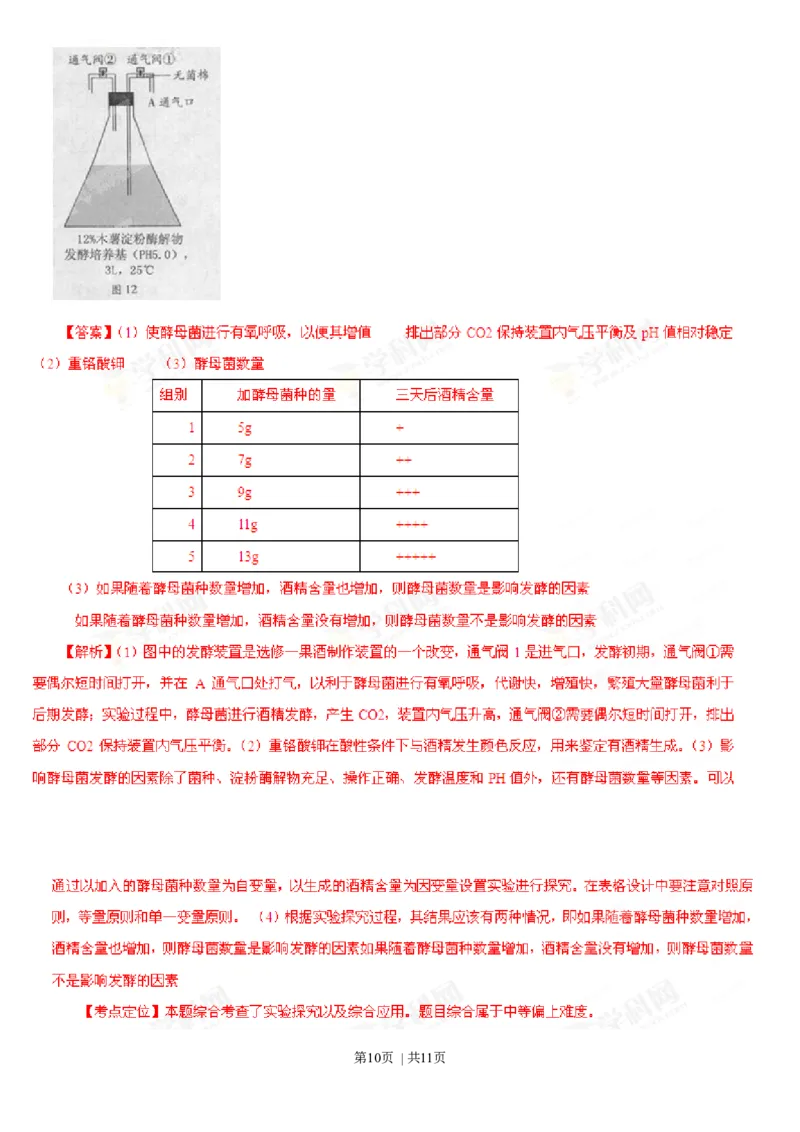 2013年高考生物试卷（广东）（解析卷）_1.高考2025全国各省真题+答案_01.2008-2024全国高考真题（按省份分类）_4.广东_2008-2024&middot;（广东）生物高考真题