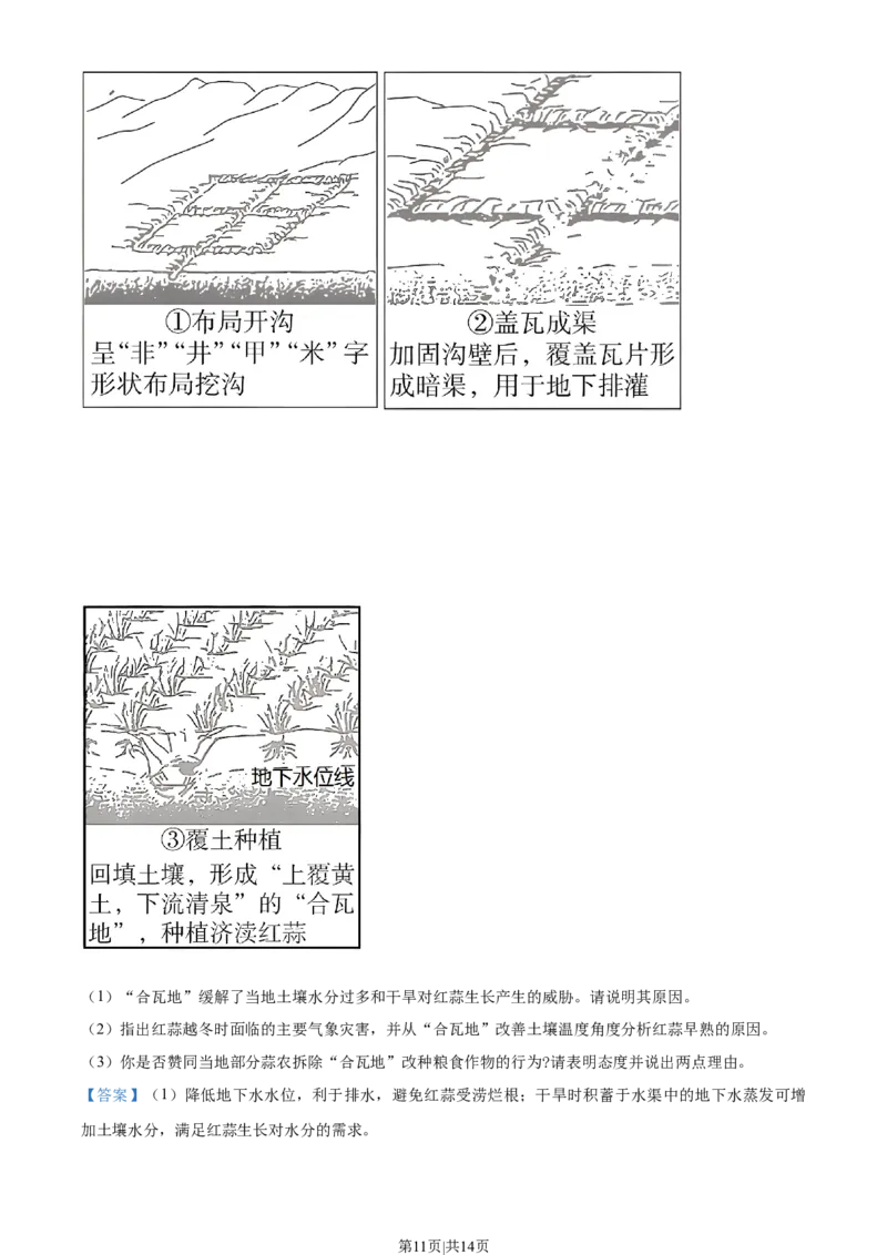 2022年高考地理试卷（重庆）（解析卷）_1.高考2025全国各省真题+答案_01.2008-2024全国高考真题（按省份分类）_23.重庆_2012-2024&middot;（重庆）地理高考真题