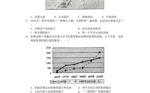 2019年江苏省泰州市中考历史试题及参考答案_中考真题_6.历史中考真题2015-2024年_地区卷_江苏省_泰州中考历史08-21