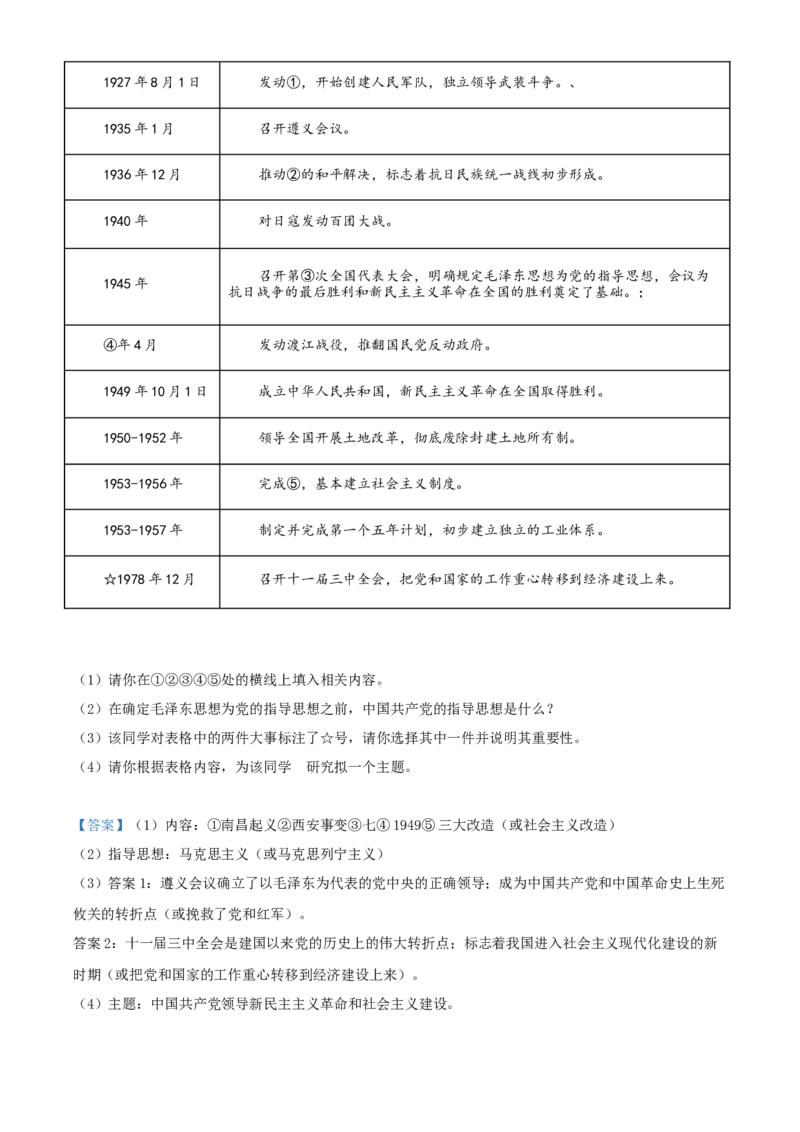 2018年广西柳州市中考历史试题（解析）_中考真题_6.历史中考真题2015-2024年_地区卷_广西省_柳州中考历史10-22