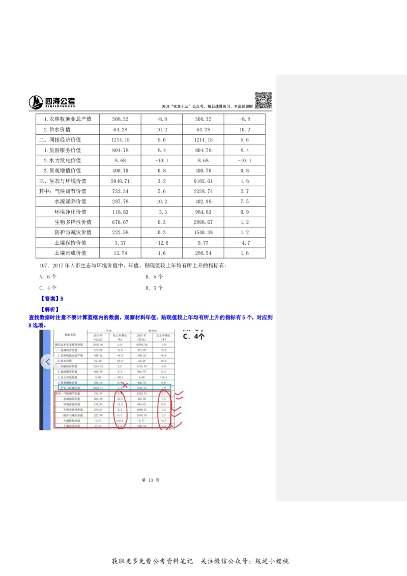 花生十三24下半年资料系统班第十讲--随堂笔记_2026考公资料_花生十三合集_旗舰班-国考2025花生十三旗舰班（花生行测+飞扬申论）⭐_1.花生十三行测（系统班+刷题班）_资料分析