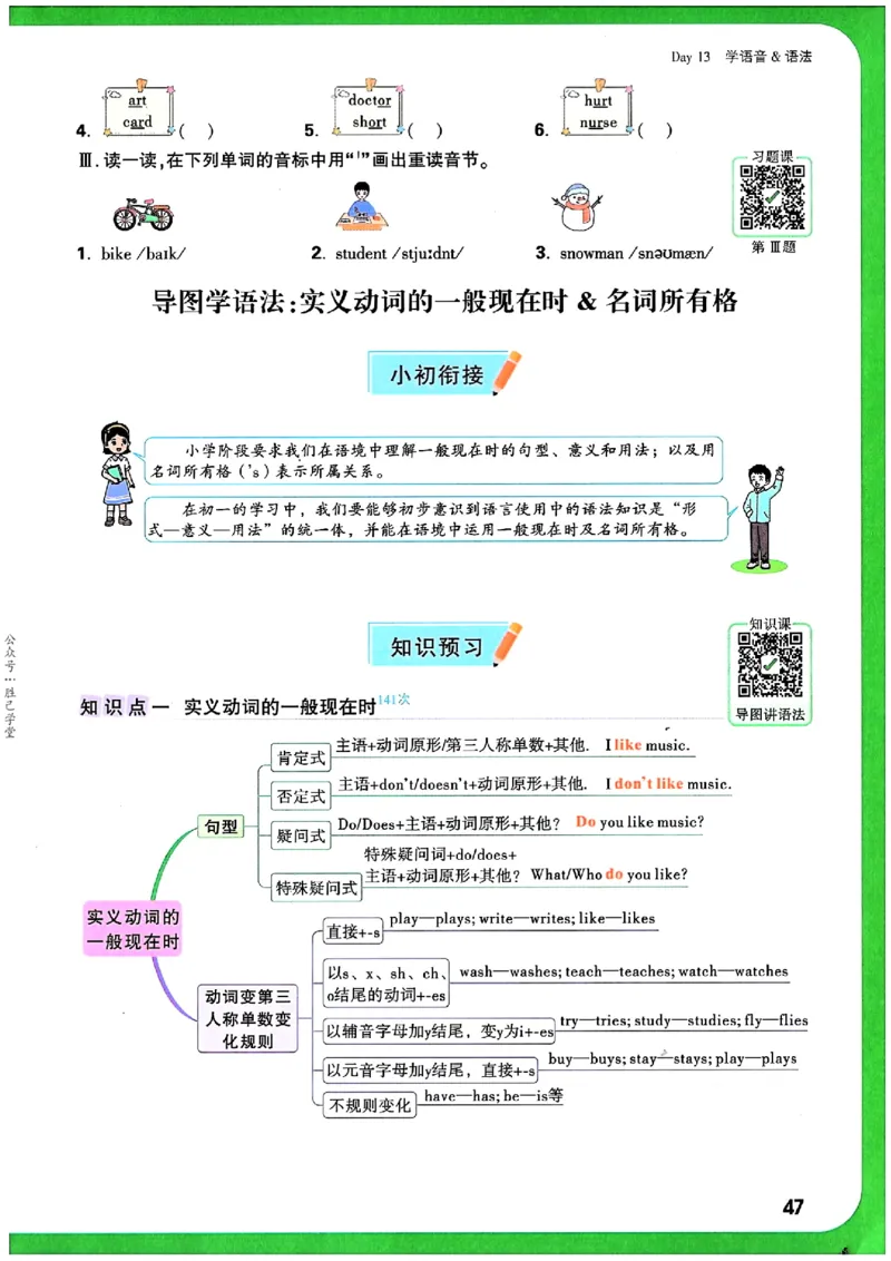 万唯《初一预习视频课》英语_2026万唯系列预习复习_2025版《万唯初中预习视频课》789年级上册多版本_2025版万唯新初一预习视频课英语人教版