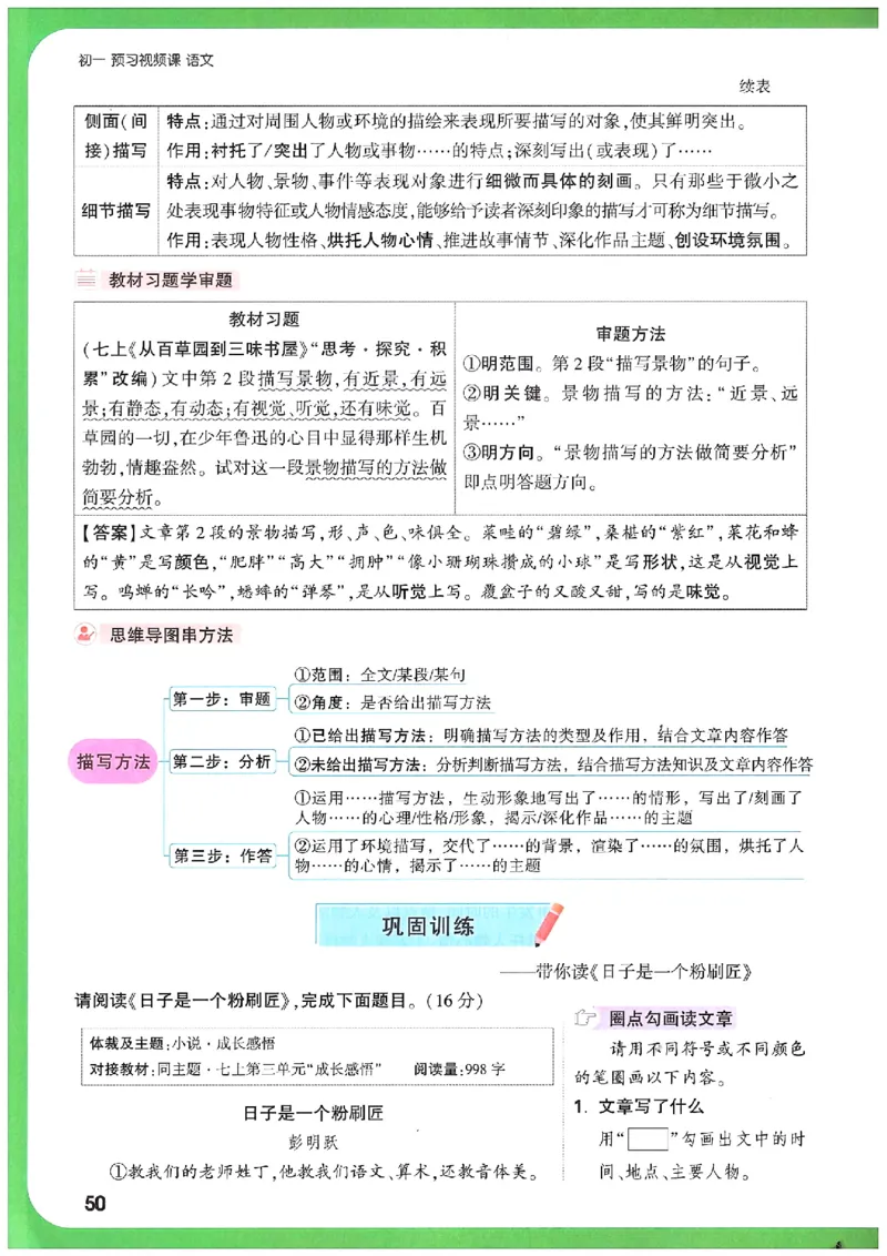 万唯《初一预习视频课》语文_2026万唯系列预习复习_2025版《万唯初中预习视频课》789年级上册多版本_2025版万唯新初一预习视频课语文人教版