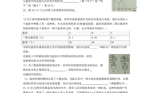 2017年菏泽市中考生物试题含答案_中考真题_8.生物中考真题2015-2024年_地区卷_山东省_菏泽生物10-22