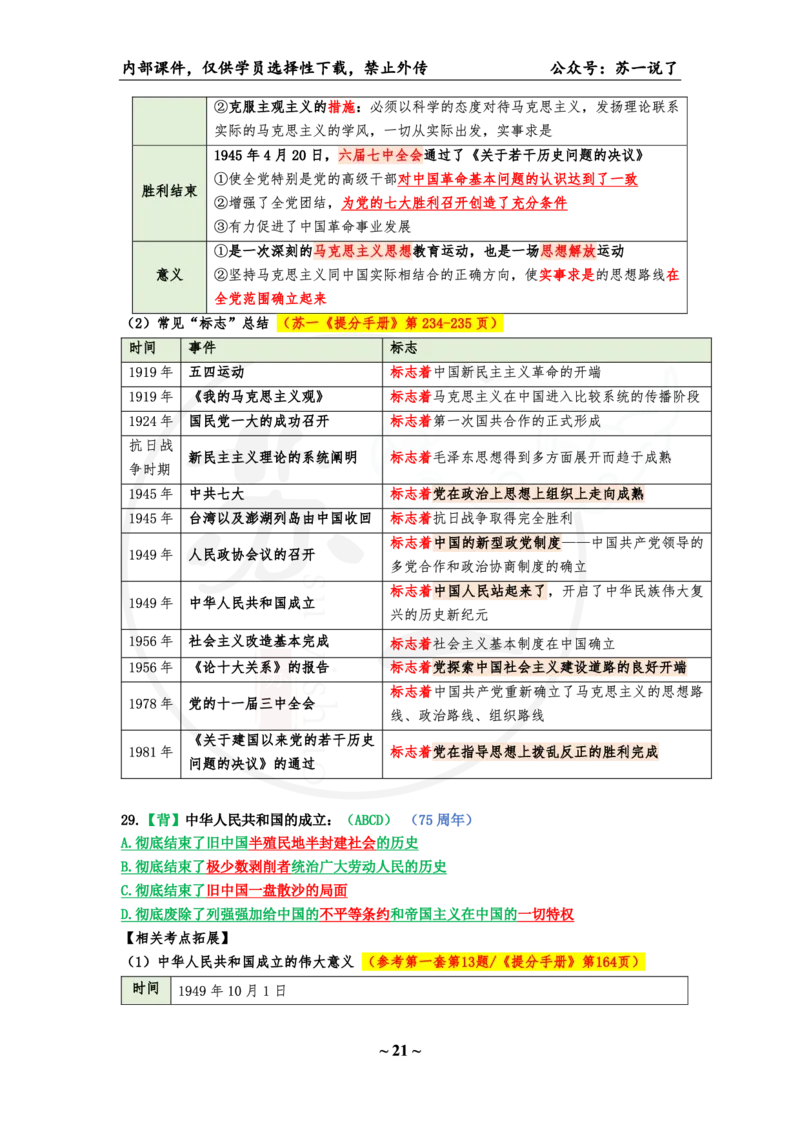 25八套卷：选择题速背笔记（第三套）_2026考公资料_（49）政治理论合集_政治理论合集_2025考研政治pdf（笔记）_肖秀荣考研政治_25肖秀荣《八套卷》+浓缩背诵合集