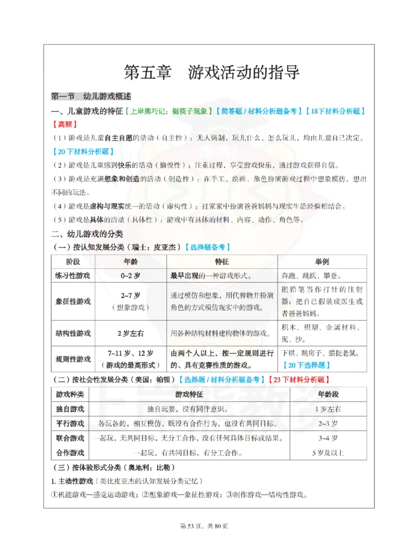 保教知识与能力（幼儿园）学霸笔记-上岸熊_4-教培资料-26年最新资料-同步更新_科一科二电子资料合集中小幼（笔记真题知识点汇总等）文件多，按需保存_04上岸熊合集