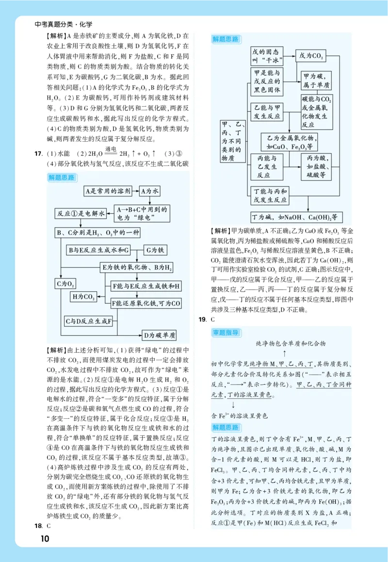 第二部分全解全析_2026万唯系列预习复习_2026版初中《万唯中考真题》分类与新考法（化学地理）_化学