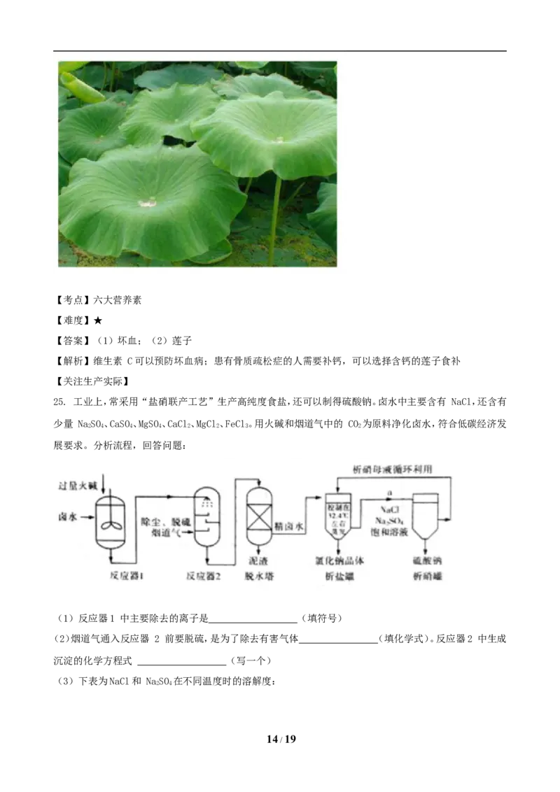 2019年山西省中考化学试题(word版含答案)_中考真题_5.化学中考真题2015-2024年_地区卷_山西中考化学2008---2021年（山西省统一试卷）