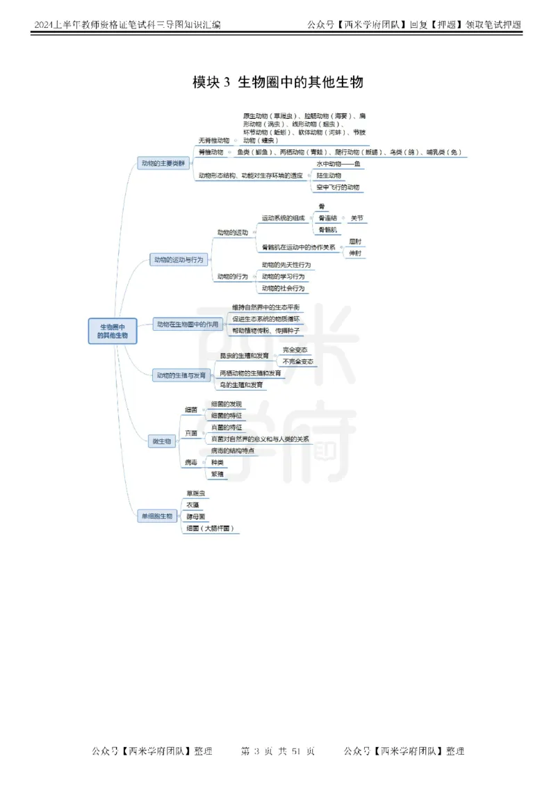 初中生物-知识导图汇编_4-教培资料-26年最新资料-同步更新_初中高中教资_03科三专项（进去保存报考的学科即可）_01科目三FB网课、三色速记手册、知识点导图等推荐_初中
