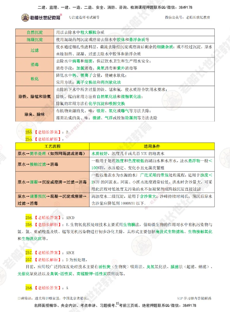 03老船长一建市政&mdash;&mdash;点题强化直播03-答案_2026年一级建造师_2026年一建市政_2025年一建市政SVIP_04-冲刺串讲✿考点强化✿小灶集训_40-市政《点题强化班》老船长JQ推荐_讲义