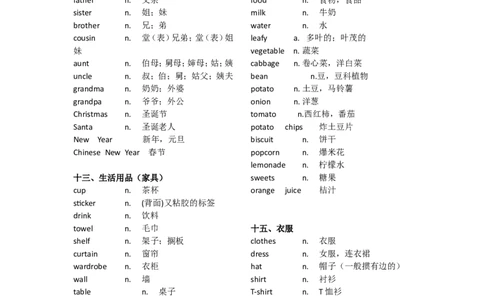 小学一年级到三年级英语单词分类整理_三年级上下册资料_小学三年级学习资料-25年更新版_3-06、小学三年级英语下册_3-6-1、知识点、测试卷、电子书_通用