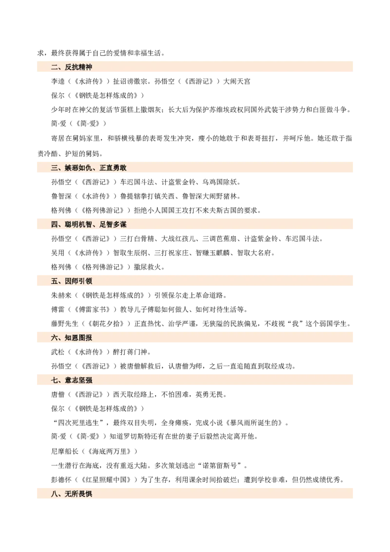 专题31故事情节及人物形象分析（三大考法，三个知识点）（讲练）-（全国通用）（原卷版）_120中考语文全套复习_中考语文复习总复习_二轮复习资料_模块六名著导读