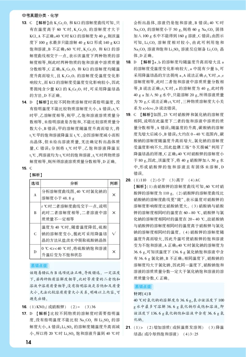 主题一全解全析_2026万唯系列预习复习_2026版初中《万唯中考真题》分类与新考法（化学地理）_化学