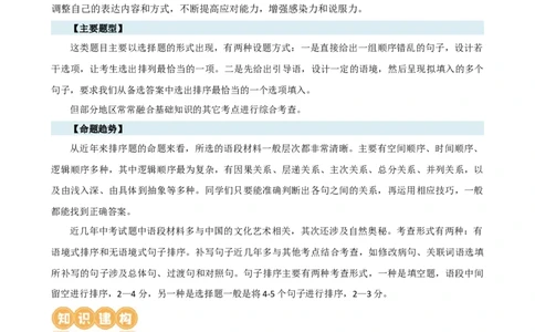 专题04句子排序与衔接（讲练）（全国通用）（解析版）_120中考语文全套复习_中考语文复习总复习_二轮复习资料_完2024年中考语文二轮复习课件+讲义+练习（全国通用）_配套讲练