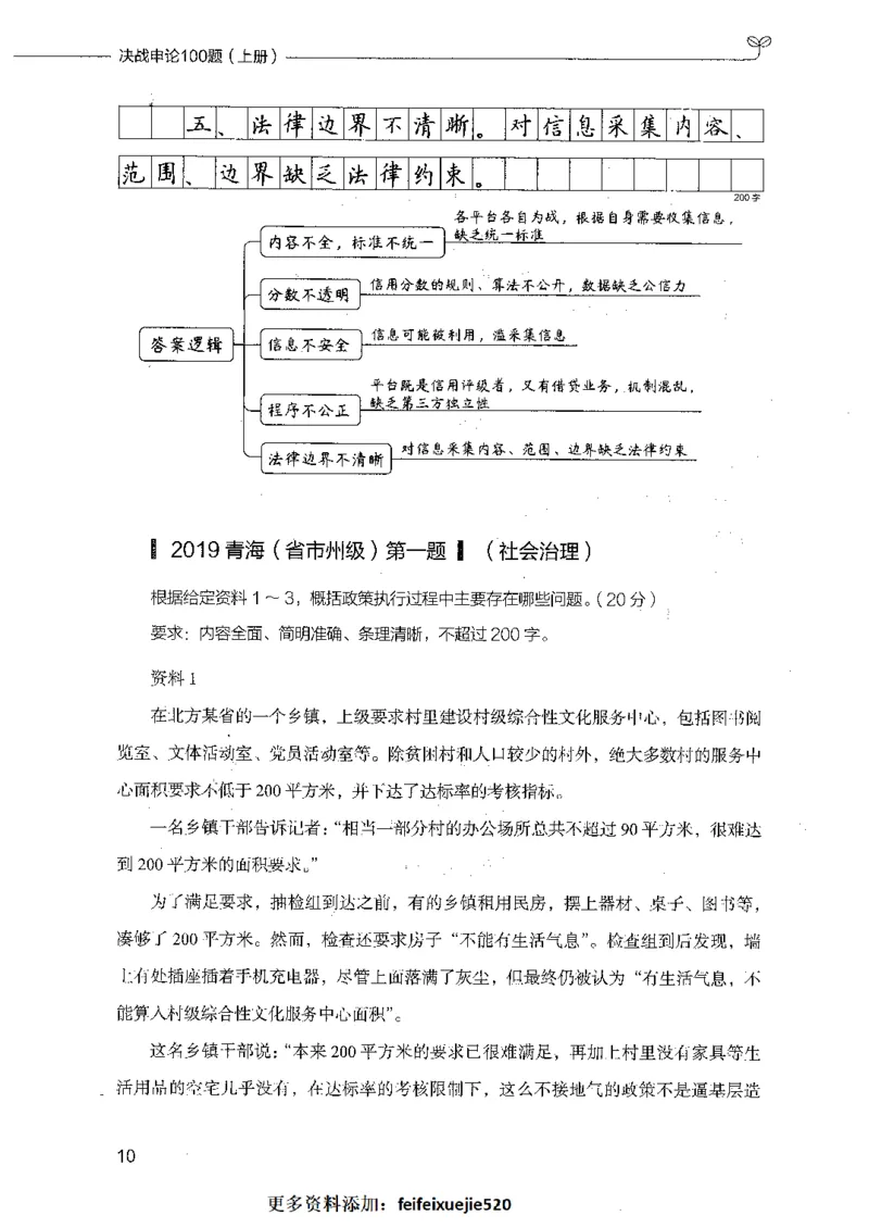 决战申论100题（上册）_26吉林考备考资料包_11省考刷题包_05决战申论100题_决战申论100题2021年8月版次
