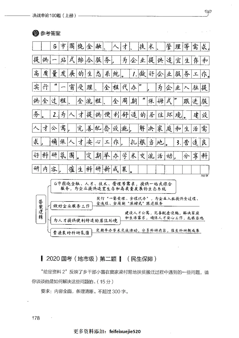 决战申论100题（上册）_26吉林考备考资料包_11省考刷题包_05决战申论100题_决战申论100题2021年8月版次