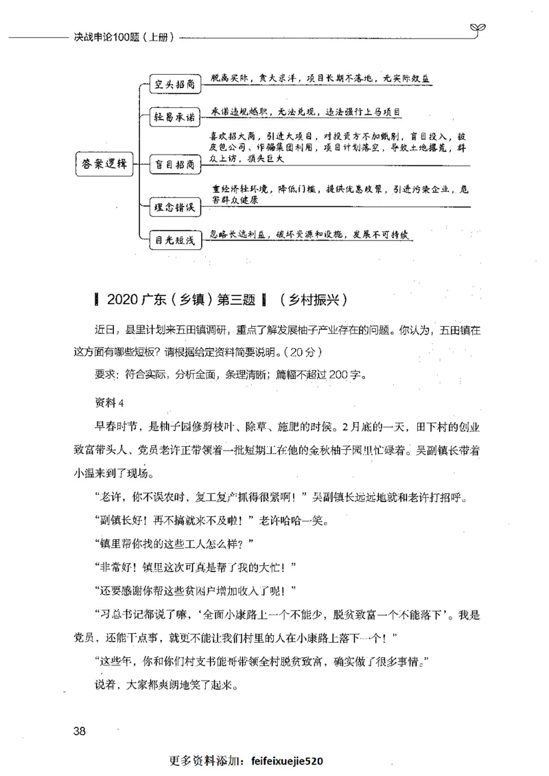 决战申论100题（上册）_26吉林考备考资料包_11省考刷题包_05决战申论100题_决战申论100题2021年8月版次