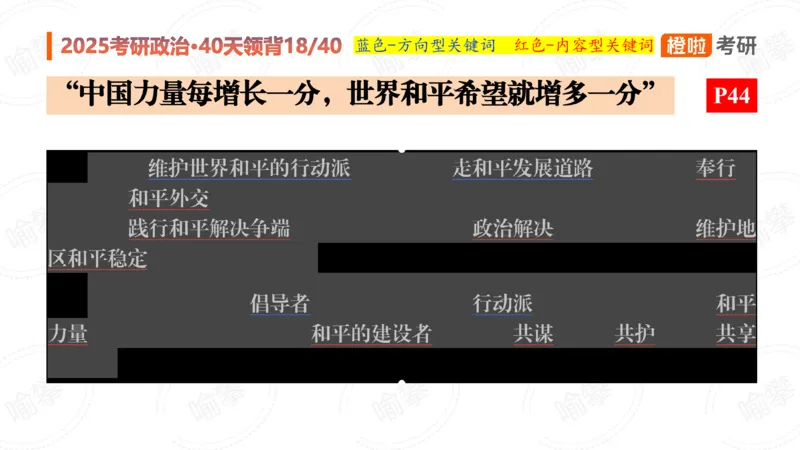 25考研政治领背DAY18_2026考公资料_（49）政治理论合集_政治理论合集_2025考研政治_17.橙拉_05.冲刺阶段_03.核心考点40天领背_讲义