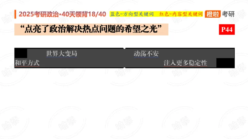 25考研政治领背DAY18_2026考公资料_（49）政治理论合集_政治理论合集_2025考研政治_17.橙拉_05.冲刺阶段_03.核心考点40天领背_讲义