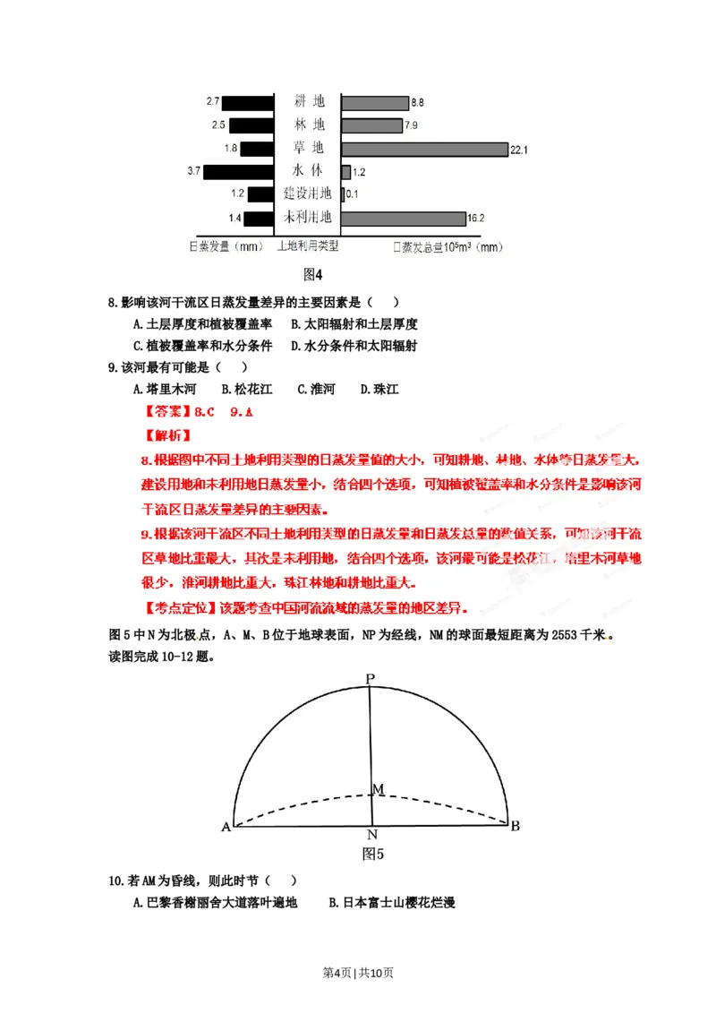 2012年高考地理试卷（福建）（解析卷）_1.高考2025全国各省真题+答案_01.2008-2024全国高考真题（按省份分类）_24.福建_2012-2024&middot;（福建）地理高考真题