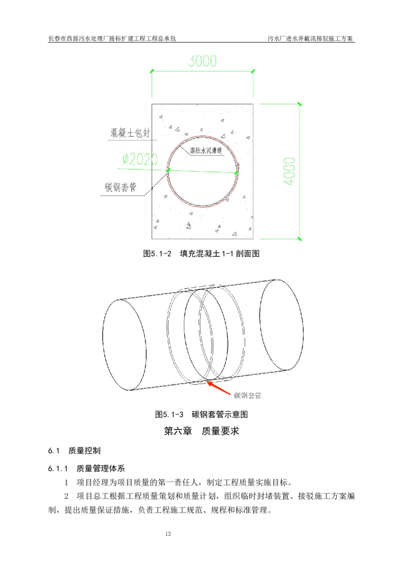 优秀施工方案-污水厂进水井截流接驳施工方案_2021-2023年优秀施组方案_施工方案_方案40-西部水厂污水厂进水井截流接驳施工方案_1、施工方案
