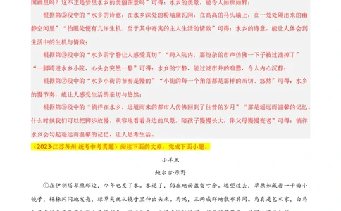 第11关：记叙文阅读（解析版）_120中考语文全套复习_中考语文复习总复习_一轮复习资料_完2024年中考语文一轮复习讲义+练习（全国通用）_配套题型专练（原卷版+解析版）_答案解析版