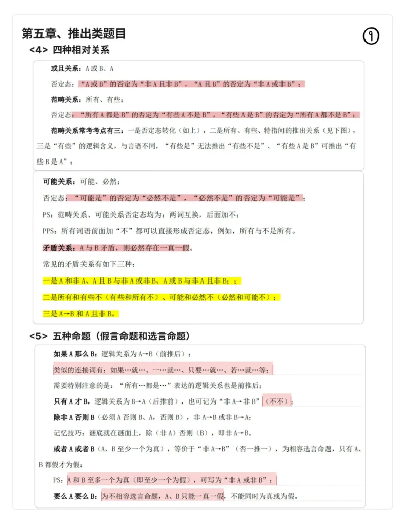 花生十三丨26逻辑判断总结13页纸_2026考公资料_（01）花生十三_01系统班（2026版）花生十三旗舰班（行测+申论）_判断推理_花生十三丨26逻辑判断总结13页纸