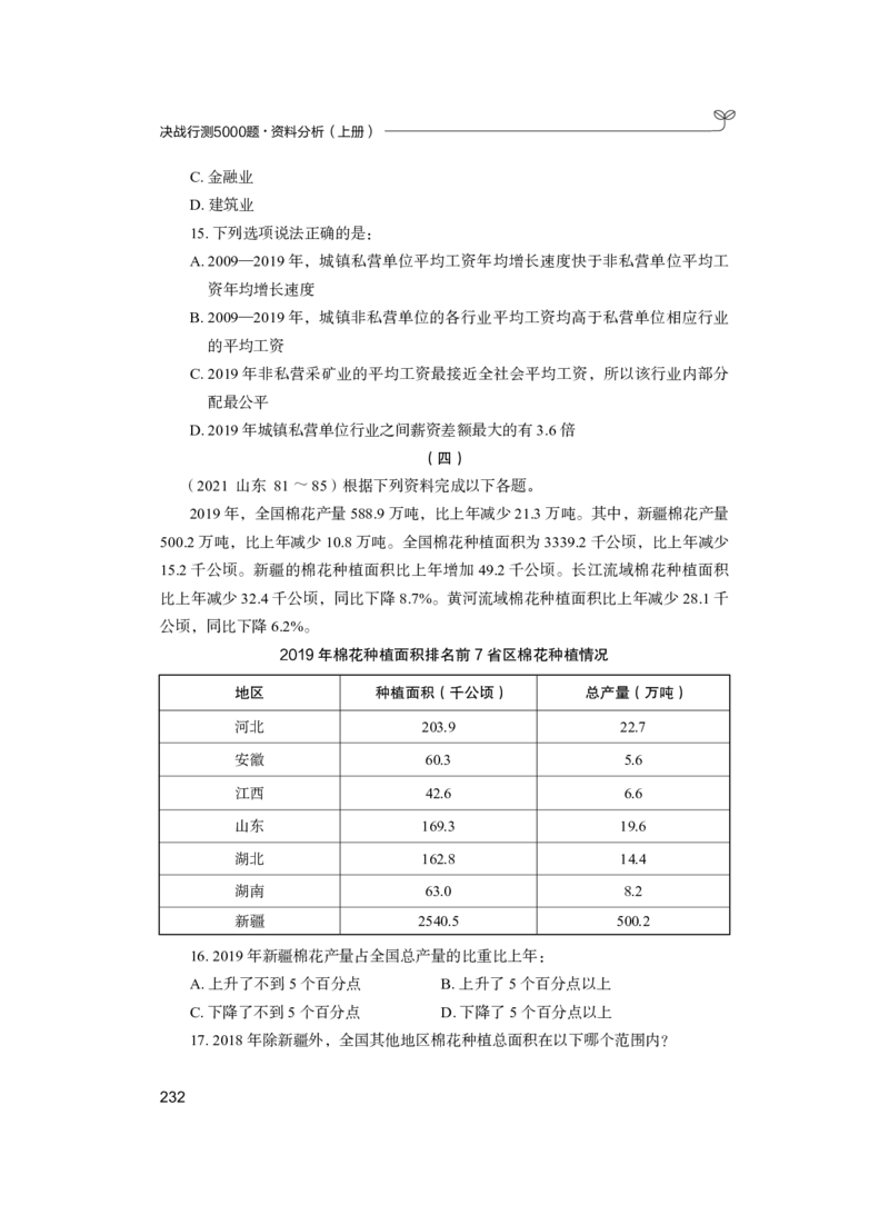 公务员考试辅导用书&middot;决战行测5000题（资料分析）（上册）2025_26吉林考备考资料包_11省考刷题包_04决战行测5000题_行测5000题2024年6月版次