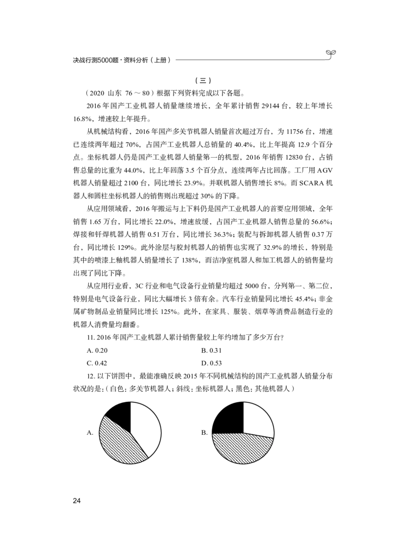 公务员考试辅导用书&middot;决战行测5000题（资料分析）（上册）2025_26吉林考备考资料包_11省考刷题包_04决战行测5000题_行测5000题2024年6月版次