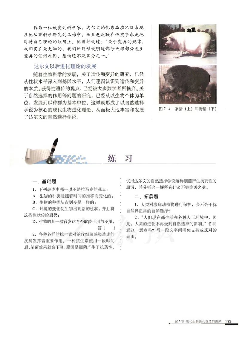 人教版高中生物必修2遗传与进化课本_4-教培资料-26年最新资料-同步更新_初中高中教资_03科三专项（进去保存报考的学科即可）_02科三专项（笔记真题思维导图教学设计版本二）