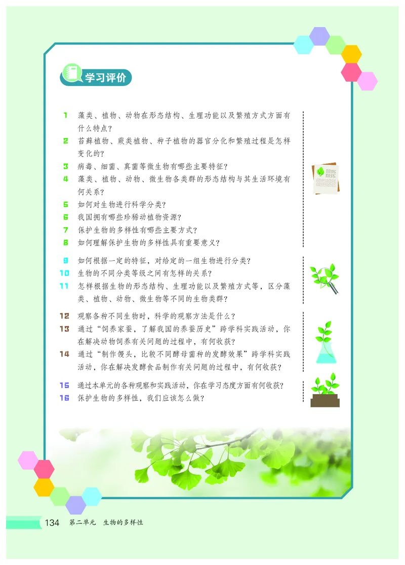 冀少版7年级生物上册高清教材_4-教培资料-26年最新资料-同步更新_初中高中教资_03科三专项（进去保存报考的学科即可）_02科三专项（笔记真题思维导图教学设计版本二）