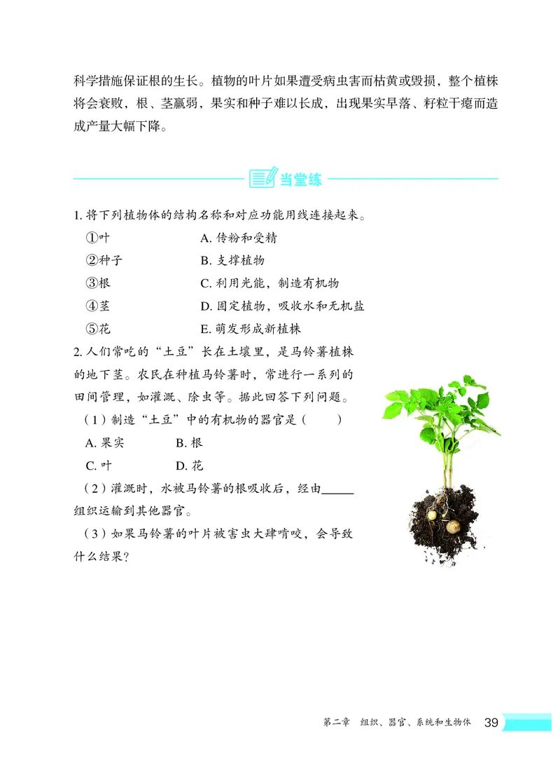 冀少版7年级生物上册高清教材_4-教培资料-26年最新资料-同步更新_初中高中教资_03科三专项（进去保存报考的学科即可）_02科三专项（笔记真题思维导图教学设计版本二）