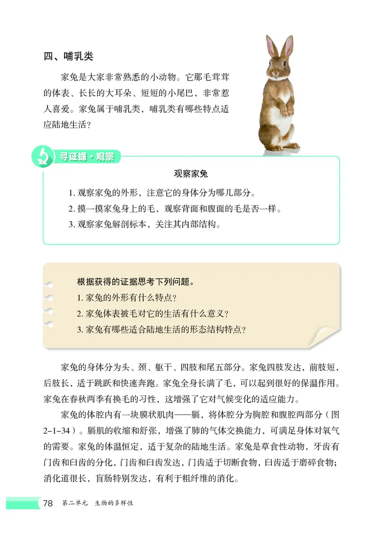 冀少版7年级生物上册高清教材_4-教培资料-26年最新资料-同步更新_初中高中教资_03科三专项（进去保存报考的学科即可）_02科三专项（笔记真题思维导图教学设计版本二）