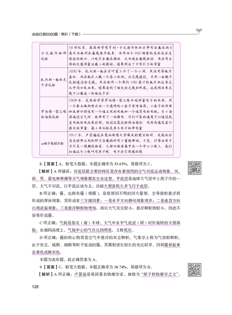 公务员考试辅导用书&middot;决战行测5000题（常识）（下册）2025版_26吉林考备考资料包_11省考刷题包_04决战行测5000题_行测5000题2024年6月版次